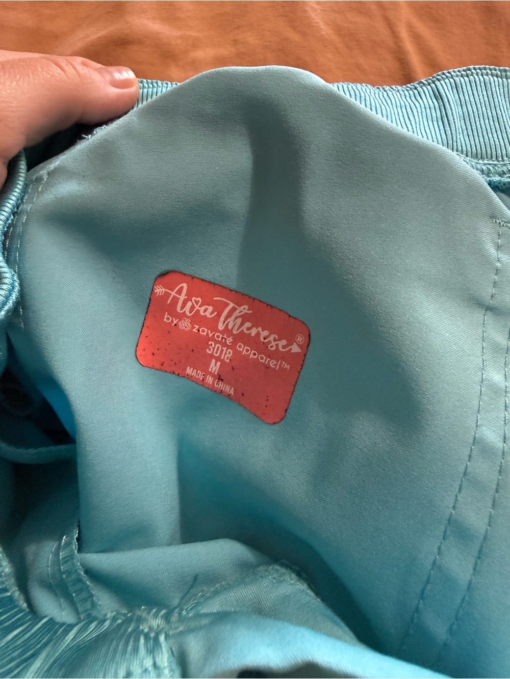 Ava Therese Scrub pants Medium in Aqua - Picture 2 of 2